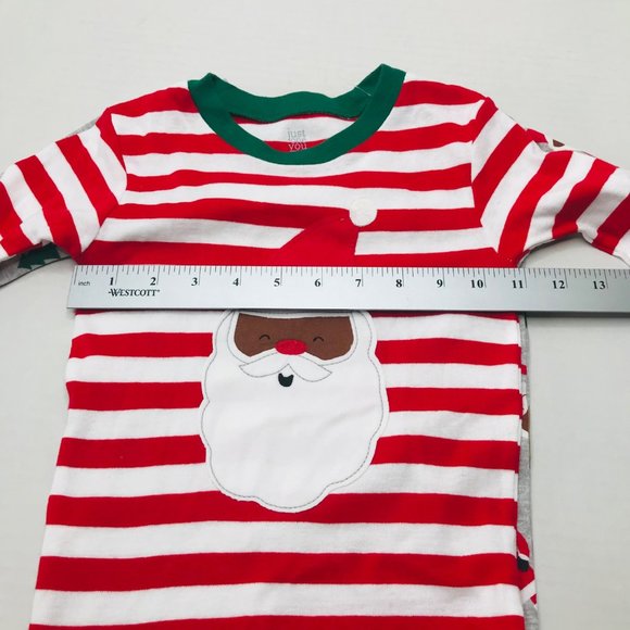 2 Set Pack 4 Piece Just One You Made By Carter's Boy's 4T Dark Santa Pajama New - Picture 9 of 16